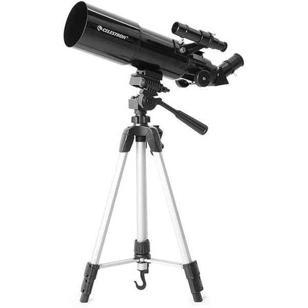 Celestron Travel Scope 80 Portable Refractor Telescope – 80mm Aperture, Fully-Coated Glass Optics – Includes Tripod, Smartphone Adapter, Backpack & Software – Ideal for Beginners & Travel