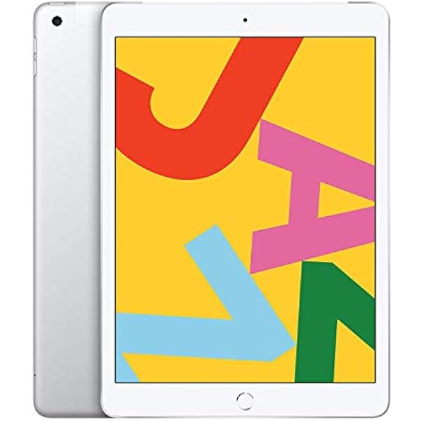 Apple 2019 iPad (10.2-inch, Wi-Fi + Cellular, 32GB) - Silver (Renewed)
