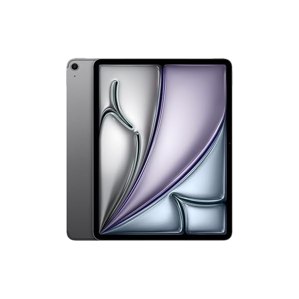 Apple iPad Air 13-inch with M3 chip Built for Apple Intelligence, Liquid Retina Display, 512GB, 12MP Front/Back Camera, Wi-Fi 6E + 5G Cellular, Touch ID, All-Day Battery Life — Space Gray