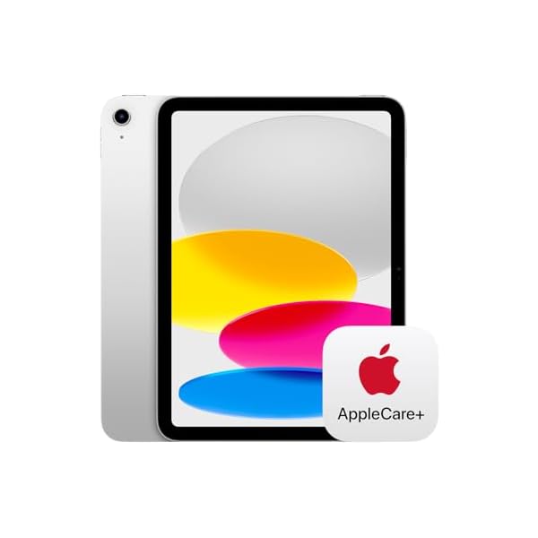 Apple iPad 11-inch: A16 chip, 11-inch Model, Liquid Retina Display, 128GB, Wi-Fi 6, 12MP Front/12MP Back Camera, Touch ID, All-Day Battery Life — Silver with AppleCare+ (2 Years)