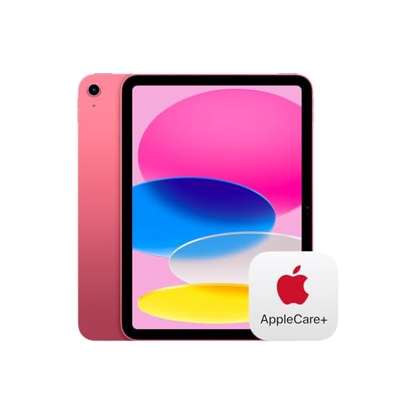 Apple iPad 11-inch: A16 chip, 11-inch Model, Liquid Retina Display, 512GB, Wi-Fi 6, 12MP Front/12MP Back Camera, Touch ID, All-Day Battery Life — Pink with AppleCare+ (2 Years)
