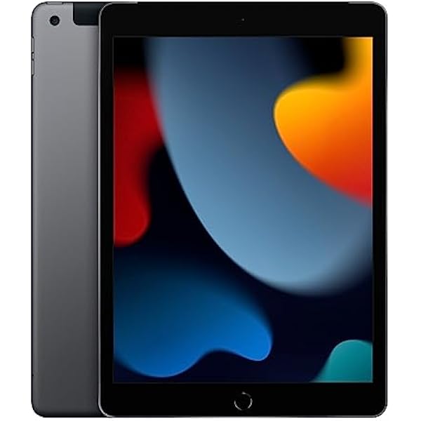 Apple iPad 2021 9th Gen (10.2 inch, Wi-Fi + Cellular, 64GB) Space Gray (Renewed)