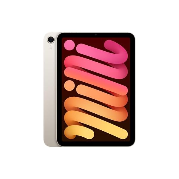 Apple iPad mini (A17 Pro): Apple Intelligence, 8.3-inch Liquid Retina Display, 128GB, Wi-Fi 6E, 12MP Front/12MP Back Camera, Touch ID, All-Day Battery Life — Starlight