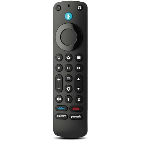 Replacement Remote Control for Fire Smart TV, Backlit Buttons, Remote Finder, Compatible with Insignia, Toshiba, Amazon Fire Smart TVs