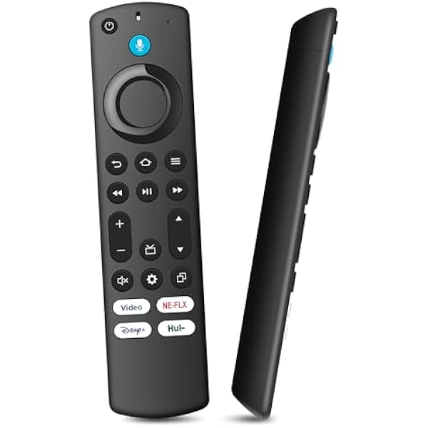 Replacement Voice Remote Control Compatible with Fire Smart AMZ Stick(2nd Gen/3rd Gen/HD/Lite/4K Max/4K/Cube), Smart TVs 3rd Gen, for All Insignia-Pioneer-Omni QLED Series N0t for ROKU-TV
